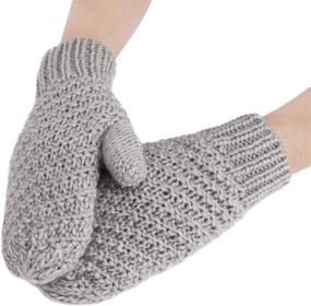 img 2 attached to 🧤 Stay Cozy and Warm with our Winter Mitten Gloves - Thermal Mittens for Extreme Cold
