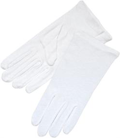 img 1 attached to ZAZA BRIDAL White Cotton Girl's Gloves - 100% Pure Cotton for Enhanced SEO
