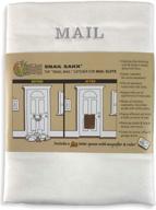 white snail sakk mail catcher for mail slots: no more mail on the floor! reducing drafts, enhancing privacy, and more. simple installation for home, office, and garage doors. (basket, bag) логотип