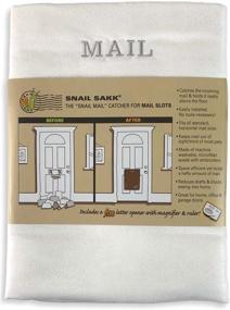 img 4 attached to White SNAIL SAKK Mail Catcher for Mail Slots: No More Mail on the Floor! Reducing Drafts, Enhancing Privacy, and More. Simple Installation for Home, Office, and Garage Doors. (Basket, Bag)