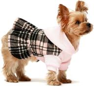 🐾 stay stylish and warm with fitwarm knitted plaid dog dress hoodie sweatshirts: pet clothes sweater coats cat outfits логотип