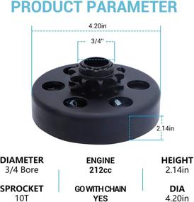 img 2 attached to Centrifugal Clutch Compatible Minibike Lawnmower Replacement Parts
