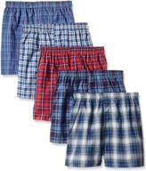👕 assorted plaids boys' clothing 5-pack from fruit of the loom logo