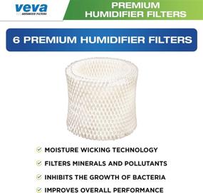 img 3 attached to 🌬️ VEVA 6 Pack Premium Humidifier Filters Replacement for Protec, Vicks, Kaz Filter WF2 and V3500, V3100 & 3020 Cool Mist Humidifiers - Improve Your Air Quality and Extend Humidifier Lifespan