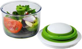 img 3 attached to 🔪 Efficient Hand-Powered Food Chopper from Chef'n - VeggiChop (Arugula) - 5.5" x 5.5" x 5