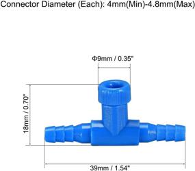 img 2 attached to 10Pcs Blue Plastic T-Shaped 2 Way Air Pump Control Valves for Fish Tank by uxcell - Ideal for Aquariums