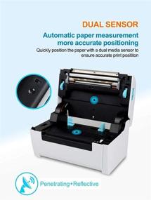 img 1 attached to 🖨️ WeeiUs 4X6 Shipping Label Printer: USB and Bluetooth Connection, Free Paper Holder, Barcode Label Maker - Perfect for Windows, iPad, iPhone, Android, Amazon, eBay, UPS, FedEx, and More!