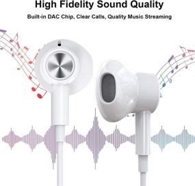 img 2 attached to TITACUTE USB C Headphones Earbuds with Noise Cancelling, Magnetic Design, and USB Type C to A Adapter for Samsung Galaxy S21 Ultra, S20 FE, Note 20, OnePlus 9 Pro, 9, 8T, 8, iPad Pro, Laptop, Desktop