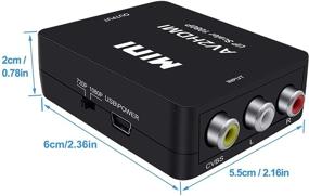 img 1 attached to 🔌 RCA to HDMI Converter - Auprite AV to HDMI Converter, 1080P CVBS to HDMI Converter for Xbox360, Camera, Blu-Ray, DVD PSP to HDTV Monitor