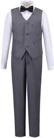 img 4 attached to Festive Christmas Toddler Suits Dress: Boys' Clothing for Suits & Sport Coats with Bowtie