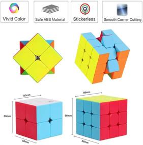 img 3 attached to 🧩 Enhance Your Puzzle Skills with the Roxenda Stickerless Puzzle Bundle 2X2X2