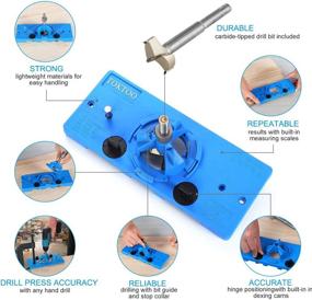 img 2 attached to 🔧 TOKTOO 35MM Concealed Hinge Jig: Effortless DIY Cabinet Door Installation