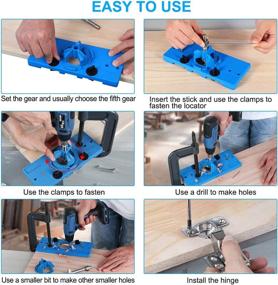 img 1 attached to 🔧 TOKTOO 35MM Concealed Hinge Jig: Effortless DIY Cabinet Door Installation