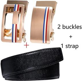 img 2 attached to 🎩 Ratchet Automatic Business Exquisite Christmas Men's Belt Collection: Dapper Accessories for an Elegant Holiday Season