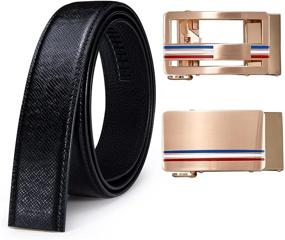 img 4 attached to 🎩 Ratchet Automatic Business Exquisite Christmas Men's Belt Collection: Dapper Accessories for an Elegant Holiday Season