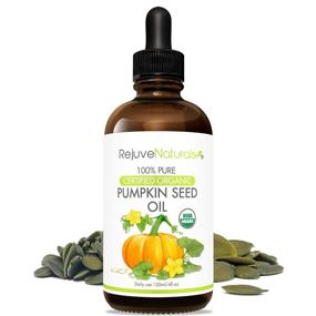 img 2 attached to 🌱 USDA Certified Organic Pumpkin Seed Oil (LARGE 4-OZ Bottle) - 100% Pure, Cold Pressed. Enhance Hair Growth for Eyelashes, Eyebrows & Hair. Support Overactive Bladder Control for Men & Women. Natural Moisturizer