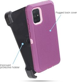 img 2 attached to For Samsung Galaxy A71 5G (NOT FIT SAMSUNG A71 VERSION) Holster Case Built In Screen Protector Belt Clip Holster Case