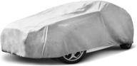 🚗 budge lite hatchback car cover: indoor dustproof uv resistant, gray - fits hatchback cars up to 180'' - size hb-2 | fits up to 15'2'' logo