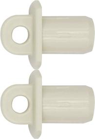 img 4 attached to 🪕 Beige Universal Replacement Bottom Tube Clutch Plug Mounting Bracket for Lihopefe Lifting Curtain Accessories (End Cap)