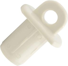 img 3 attached to 🪕 Beige Universal Replacement Bottom Tube Clutch Plug Mounting Bracket for Lihopefe Lifting Curtain Accessories (End Cap)