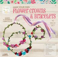 🌸 hapinest flower crowns bracelets craft: delightful diy floral accessories for all ages logo