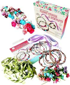 img 1 attached to 🌸 Hapinest Flower Crowns Bracelets Craft: Delightful DIY Floral Accessories for All Ages