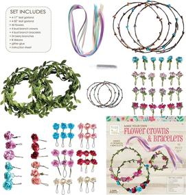 img 2 attached to 🌸 Hapinest Flower Crowns Bracelets Craft: Delightful DIY Floral Accessories for All Ages