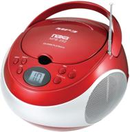naxa electronics npb252rd portable cd/mp3 players: red, with am/fm stereo - ultimate music experience on-the-go logo