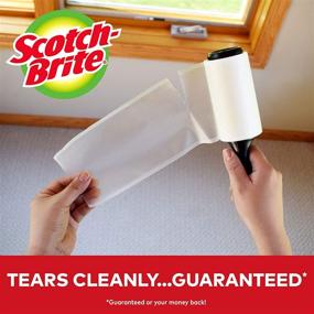 img 1 attached to Scotch-Brite Lint Roller Refill: 12 Refills, Ideal for Pet Hair, 672 Sheets Total