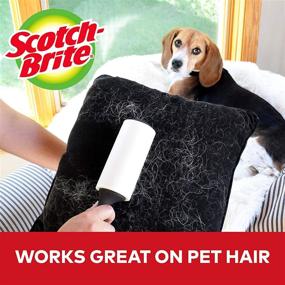 img 3 attached to Scotch-Brite Lint Roller Refill: 12 Refills, Ideal for Pet Hair, 672 Sheets Total