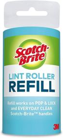 img 4 attached to Scotch-Brite Lint Roller Refill: 12 Refills, Ideal for Pet Hair, 672 Sheets Total