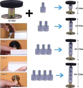 img 1 attached to Adjustable Threaded Anti Shake Headboard Stabilizers