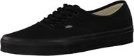 👟 men's black/black vans comfycush authentic sneakers logo