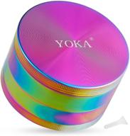 yoka large grinder piece rainbow logo