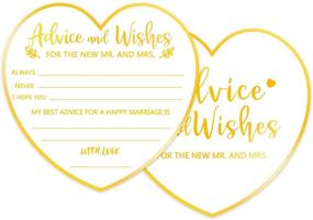 img 4 attached to 🎉 Newlywed Advice and Well-Wishes Cards, Ideal for Wedding Reception Decorations or Bridal Shower, Pack of 50