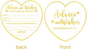img 2 attached to 🎉 Newlywed Advice and Well-Wishes Cards, Ideal for Wedding Reception Decorations or Bridal Shower, Pack of 50