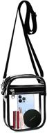 🎒 stadium approved clear crossbody purse bag for women - ideal for concerts and sports events logo