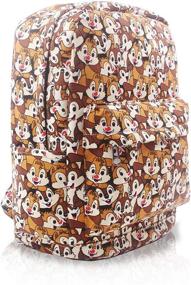 img 3 attached to Finex Chip and Dale Brown Canvas Casual Daypack: Stylish & Functional Laptop Storage Included