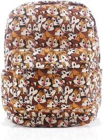 img 4 attached to Finex Chip and Dale Brown Canvas Casual Daypack: Stylish & Functional Laptop Storage Included