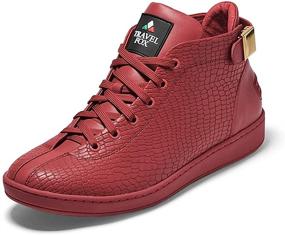 img 4 attached to 🕷️ Stylish TRAVEL FOX Spider Leather High Tops for Fashionable Men's Sneakers