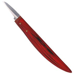 img 4 attached to 🔪 Нож для начинающих резцов UJ Ramelson для мастерской - лезвие из углеродистой стали 1095 - отличный инструмент для начинающих резцов и вырезания орнаментов.