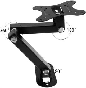 img 1 attached to 📺 OriGlam Full Motion TV Wall Mount Bracket for 14-27 Inch LCD LED TV - Swivel, Tilt & Articulating Arms