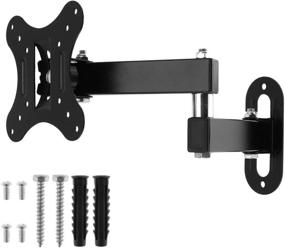 img 2 attached to 📺 OriGlam Full Motion TV Wall Mount Bracket for 14-27 Inch LCD LED TV - Swivel, Tilt & Articulating Arms