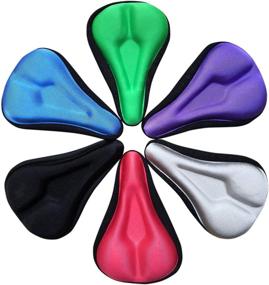 img 4 attached to 🚲 Kamay's 3D Thicker Gel Bike Seat Cover: Extra Soft Silicone Cushion for Bicycle Saddle