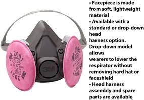 img 1 attached to 🔒 3M Facepiece Respirator: Enhanced Respiratory Protection for Occupational Health & Safety