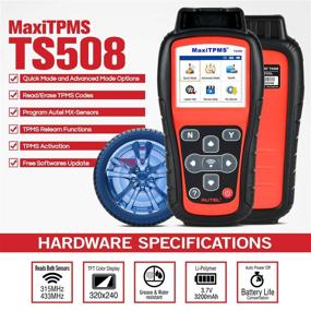 img 1 attached to 🔧 Автель TS508 TPMS инструмент для перенастройки с комплектом сенсоров - Обновление TS501, TS408 - Программирование МХ-сенсоров, Активация/Перенастройка всех сенсоров, Чтение/Очистка TPMS кодов неисправностей.