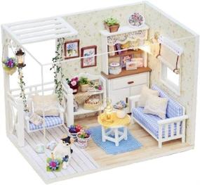 img 4 attached to 🏠 Kisoy Romantic Dollhouse Miniature Dolls & Accessories