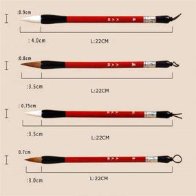 img 2 attached to 🖋️ Набор для каллиграфии на китайском и японском языках с Mozentea: Кандзи, перья для суми-э, и многое другое - 10 необходимых предметов.