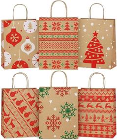 img 4 attached to 🎁 Discover BagDream's Christmas Variety Handle Bags, Size Range 8X4 to 25X10.5