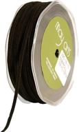 may arts 1/8-inch wide black suede ribbon string: luxurious and versatile logo